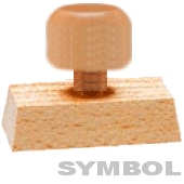 Holzstempel 100 mm 2 Zeilen